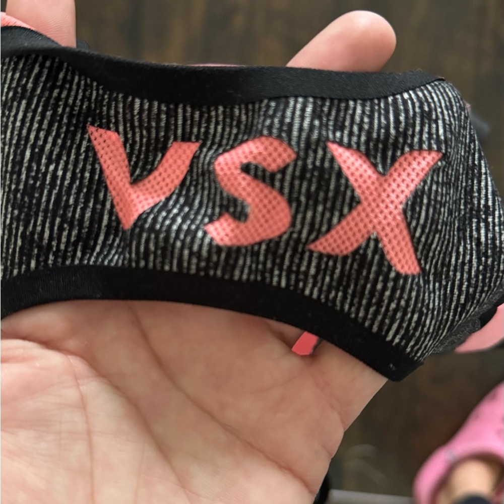 Victoria's Secret Pink and Black Sports Bra with Adjustable Straps - Picture 3 of 4